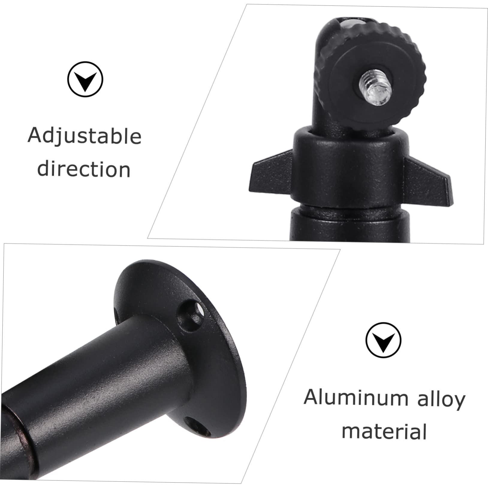 VILLCASE 3 Set Supporto Per Telecamera Supporto Da Parete Supporto Da Soffitto Supporto Per Telecamera Supporto Per Telecamera Supporto Per Telecamera Supporto Per Telecamera 2 pezzi * 3