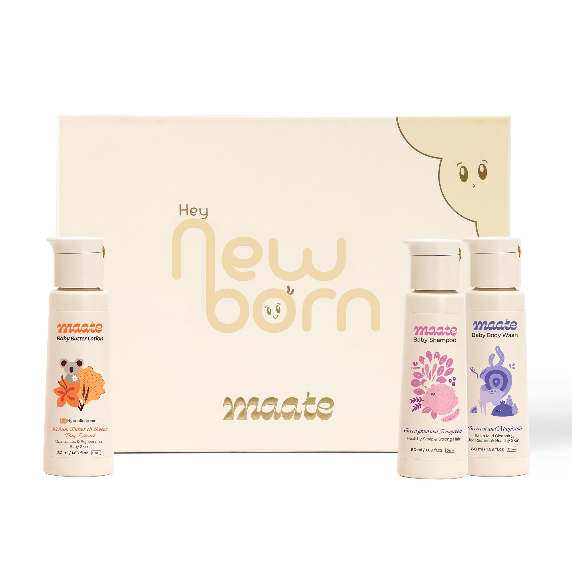 Maate Newborn Baby Gift Set | Collection of All Baby Skin & Hair Care Needs | Baby Gift Set for New Born | Baby Bodywash,Butter Lotion and Baby Shampoo-picture-14
