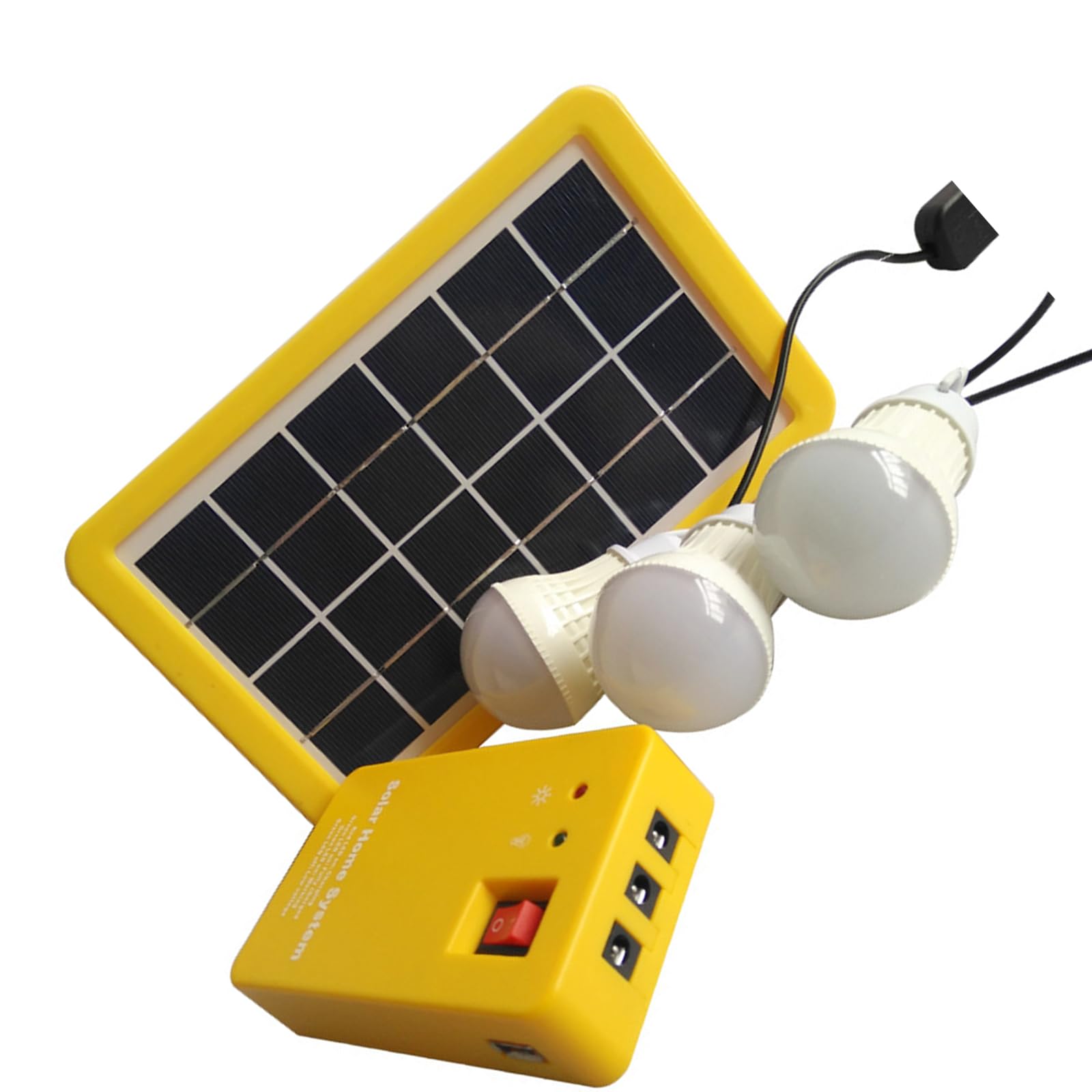 Linvimia Sturdy Sun Light with Integrated Battery Great for Shed Garage and Outdoor Security Solar Camping Lights