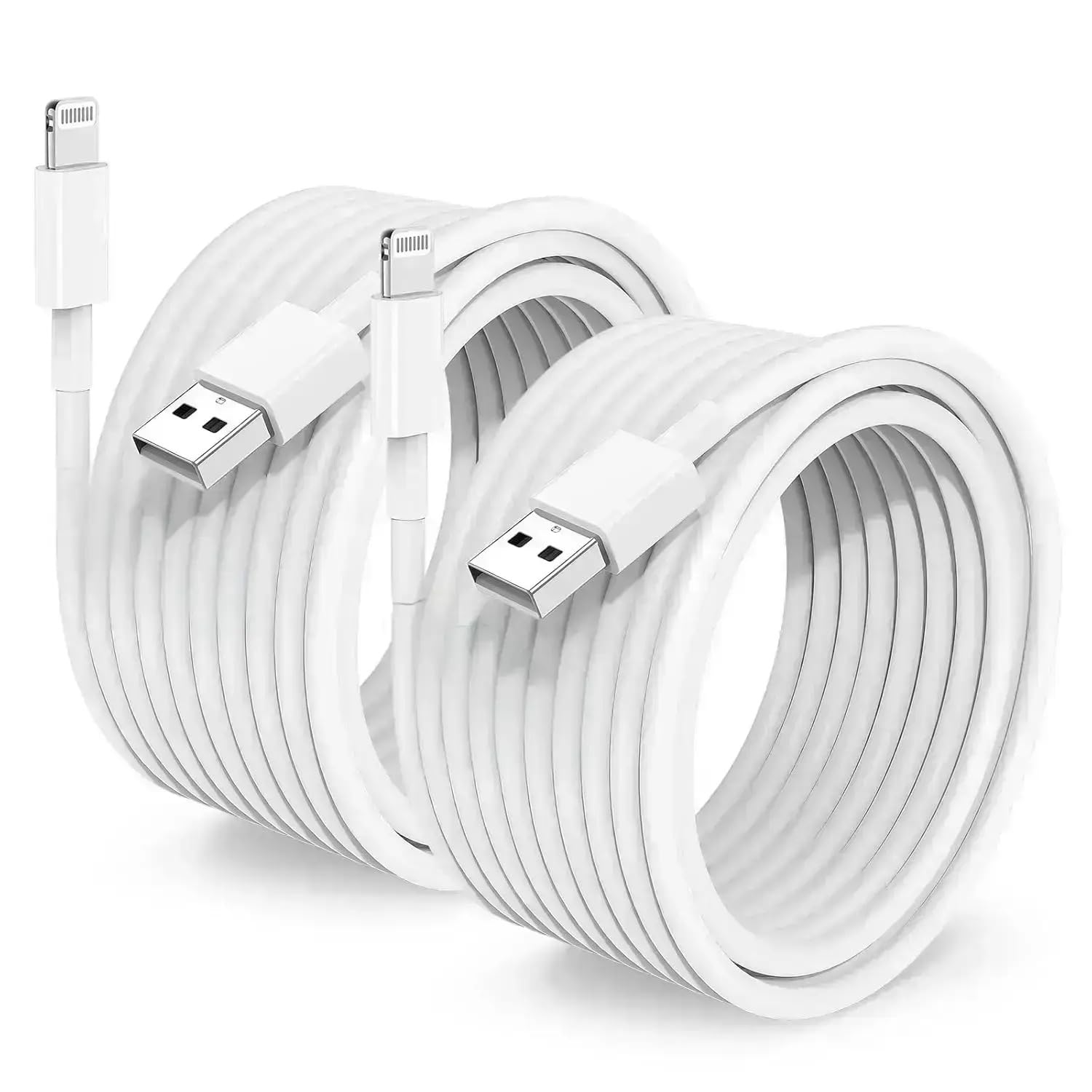 3 Pack Apple MFi Certified iPhone Charger Cable 6ft, Apple Lightning to USB Cable Cord 6 Foot, 2.4A Fast Charging,Apple Phone Long Chargers for iPhone 14/13/12/11/11 Pro/11 Max/X/XS/XR/XS Max/8/7/6 — Amazon image 27