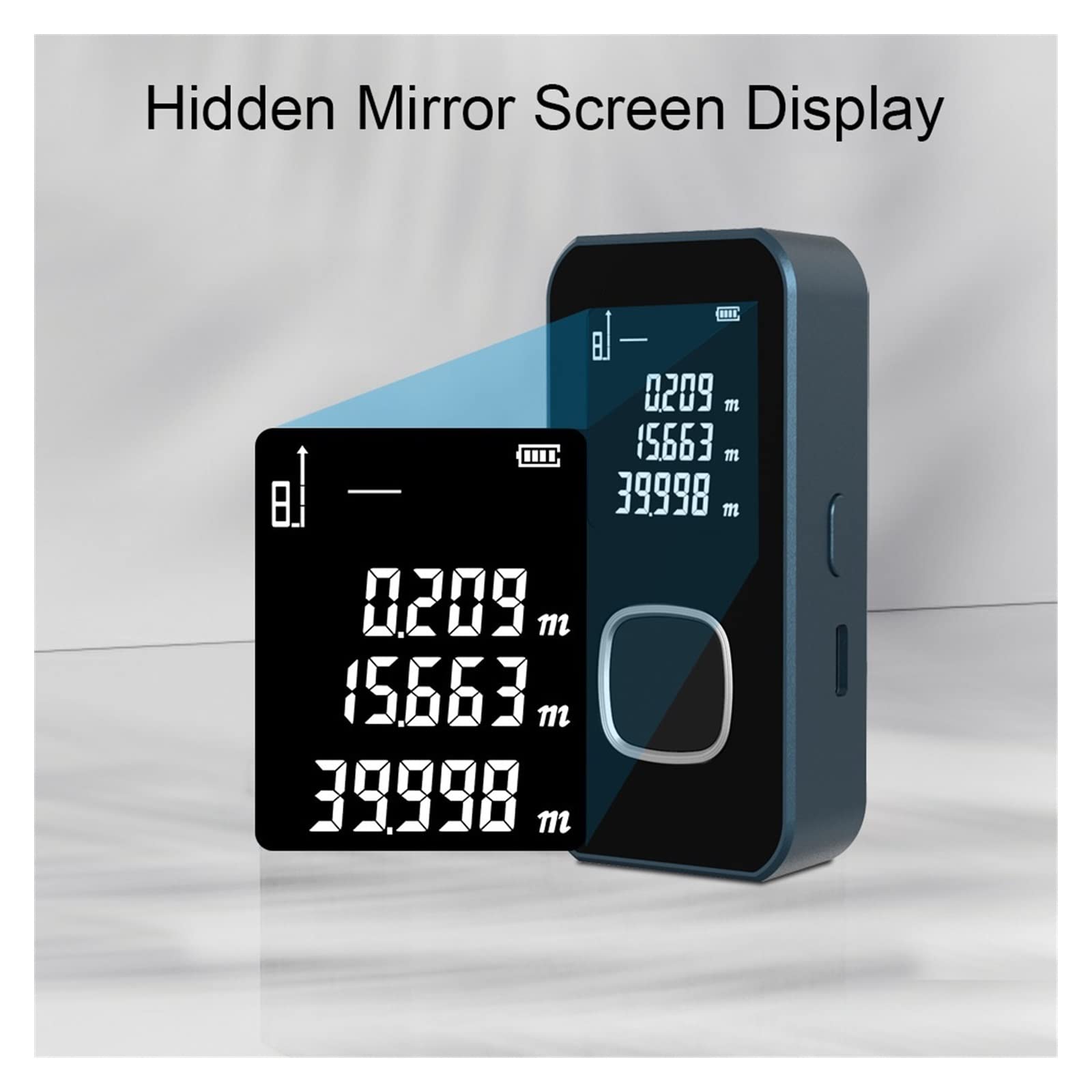 Mini medidor de distancia láser, buscador de rango, cinta métrica láser, herramienta de medición, dispositivo, regla, prueba, telémetro Digital(25A 50 meters)