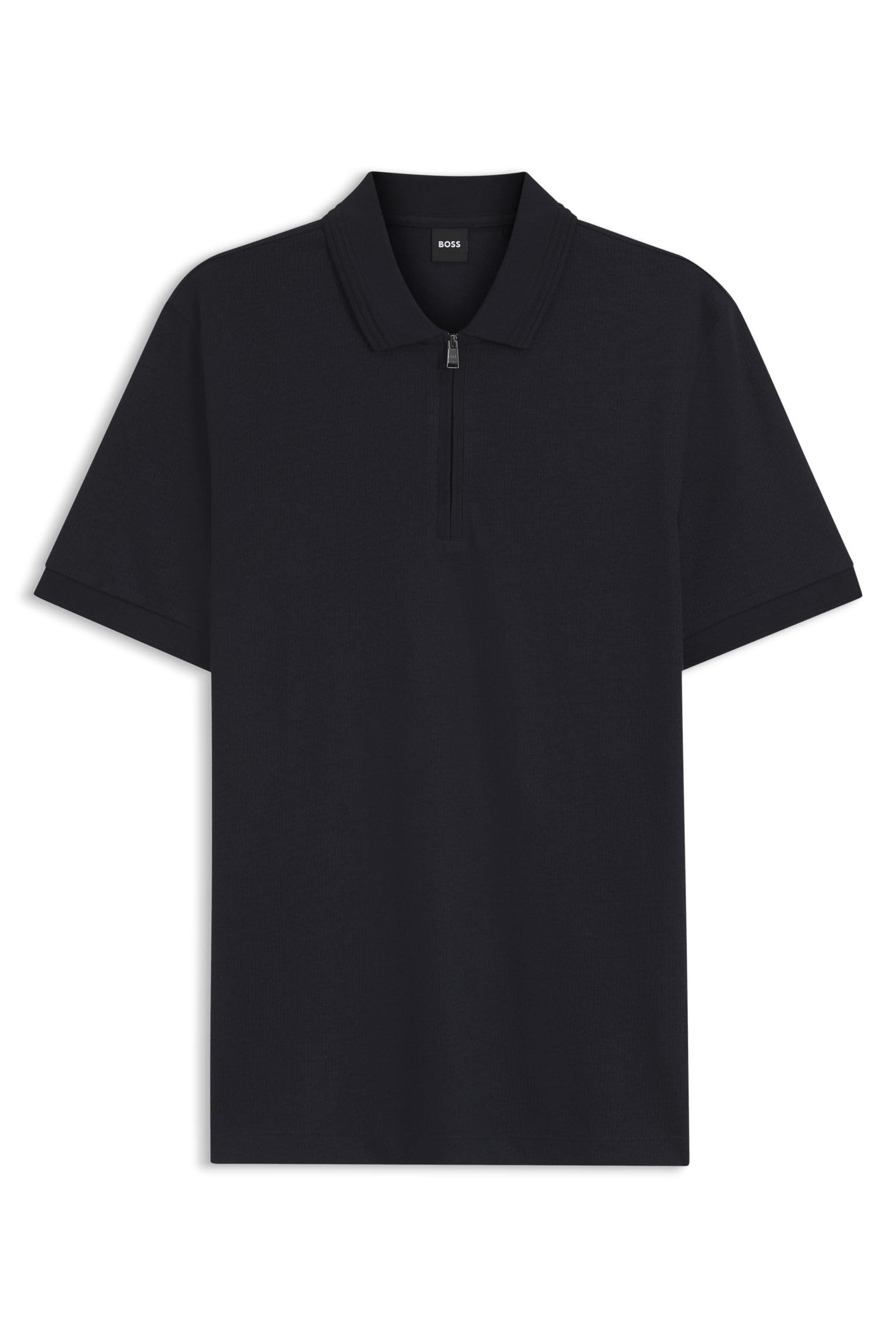 BOSS Herren H-Paras 70 Poloshirt aus Baumwoll-Mix mit Reißverschlussleiste