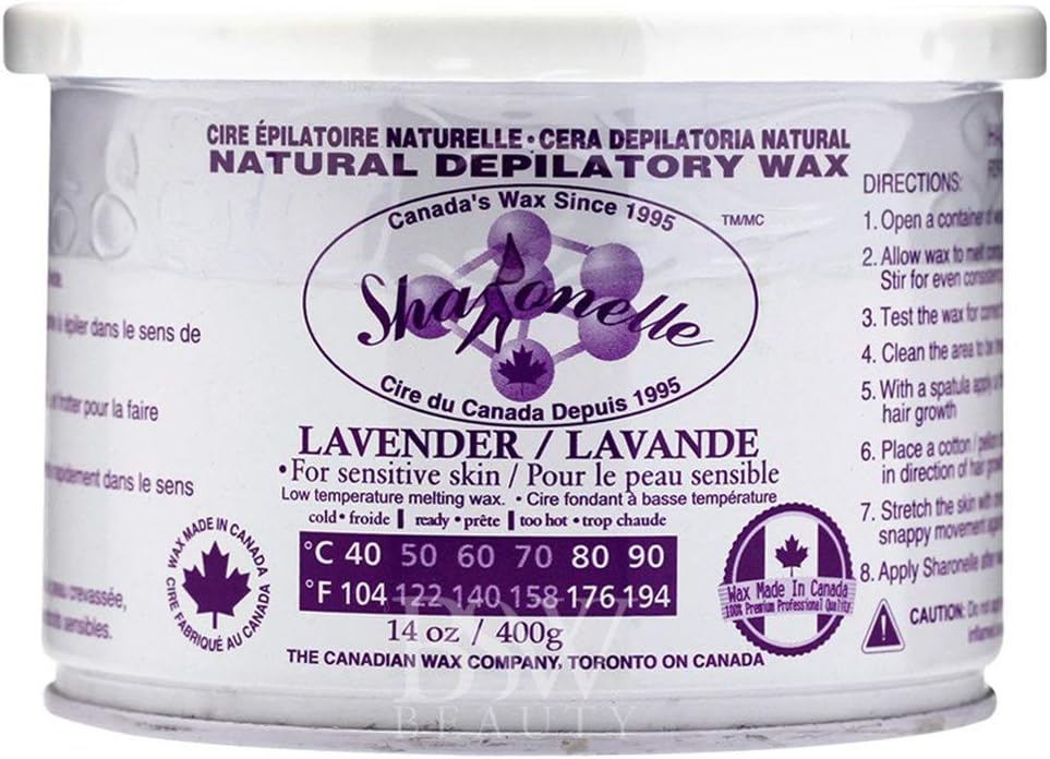 Natural Depilatory Wax Sharonelle Azulene 14oz. Amazon.ca Beauty