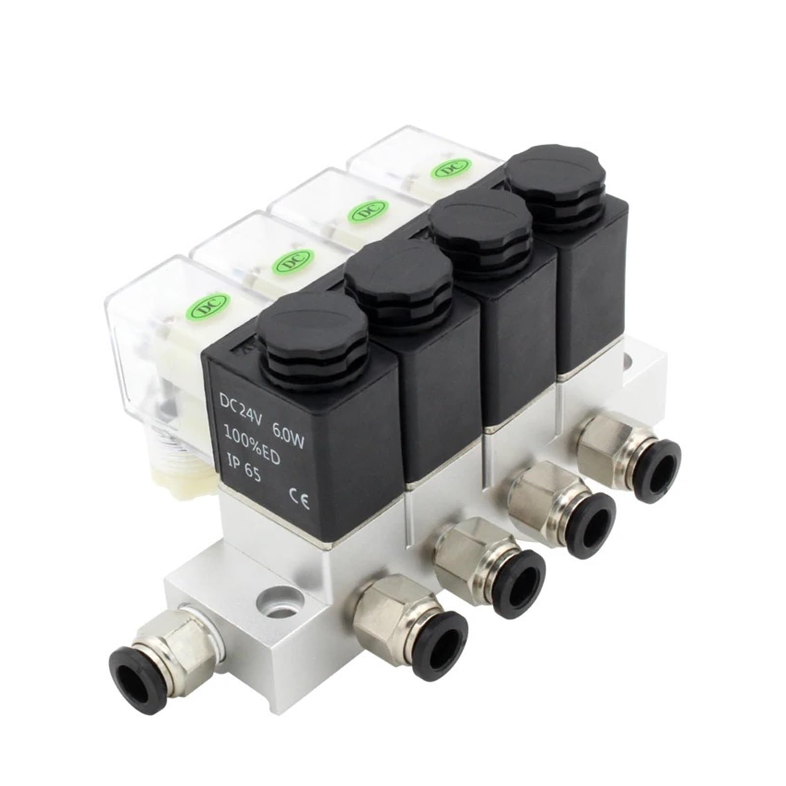 Válvula solenoide DC12V para control de cilindros neumáticos sin fugas
