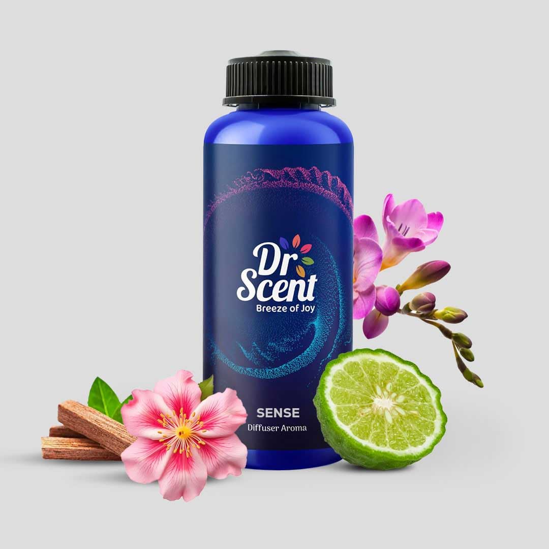 Dr Scent Diffuser Aroma Sense - Bergamot, Nectarin, Jasmine, Freesia, Amber and Sandalwood Fragrance | Made in UK | Perfect for Offices, Homes, Shops, Hotel Rooms & Big Lobbies(1000ml)