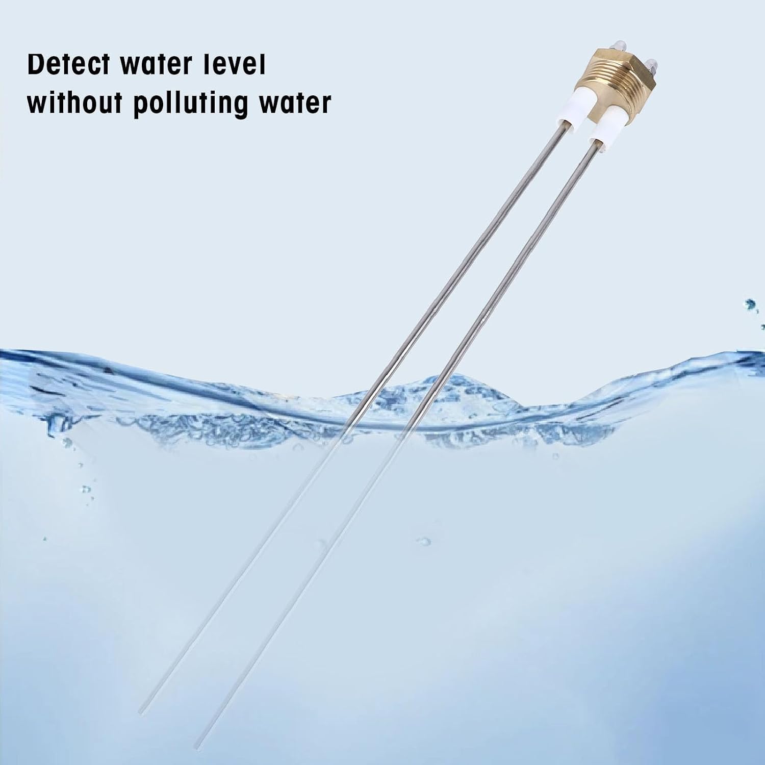 2 Pin Water Level Probe, Water Level Electrode Probe Stainless Steel Boiler Liquid Level Probe Water Level Electrode Rod Water, Liquid Level Sensors