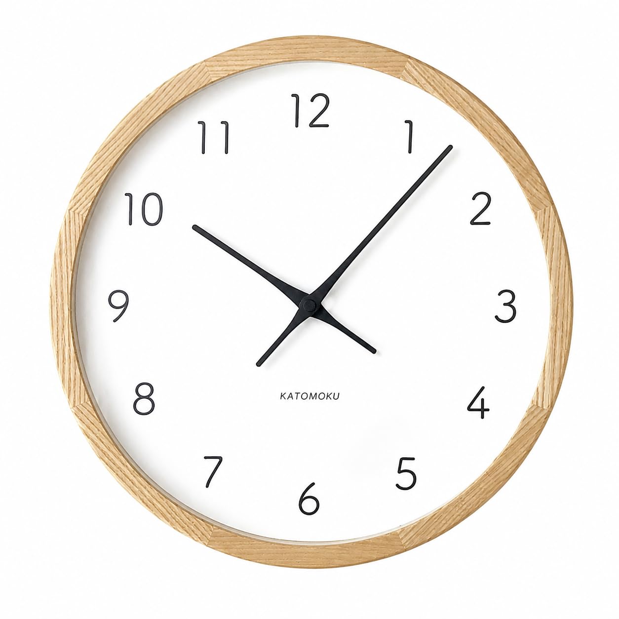 Amazon.co.jp: KATOMOKU Muku Clock 7 ナチュラル km-60NA 掛け時計