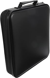 Veemoon Caixa De Armazenamento De CD Caixa De Armazenamento De Dvd Caixa Organizadora De Plástico Suportes De Dvd Estojos De Armazenamento Fichário Bolsa Portátil Bolsa Carteira Tecido