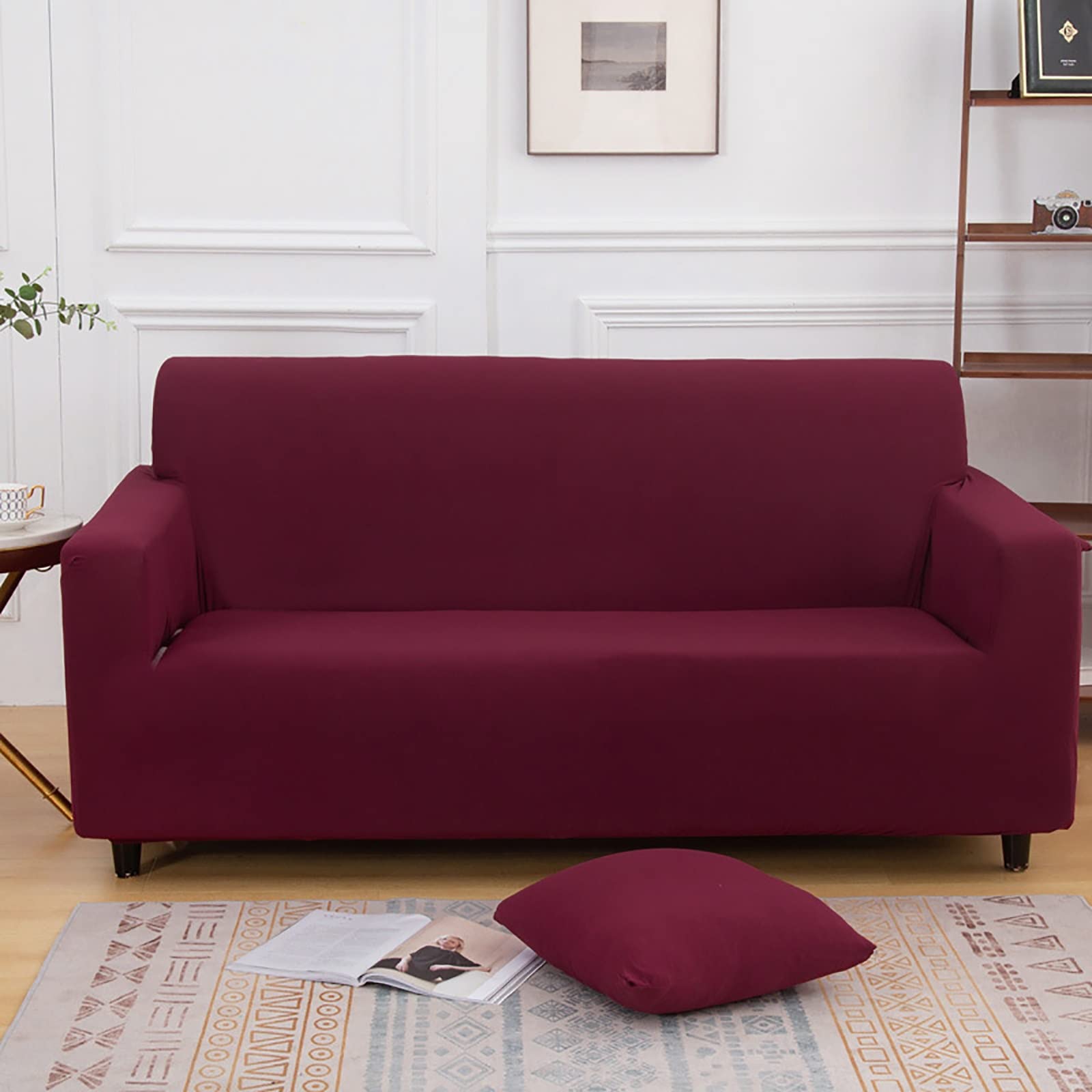 Housses de canapé extensibles contre les taches et l'usure modèle 3 places