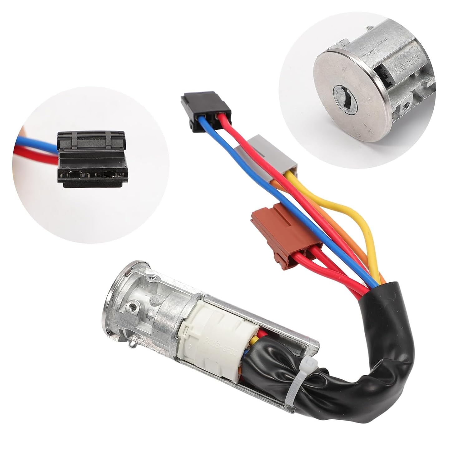 Lock Cylinder Assy Compatible with Peugeot for 106 405 1994 4162-92 4162.92 416292 4162-92 96084980 Car Ignition Switch with 2 Keys