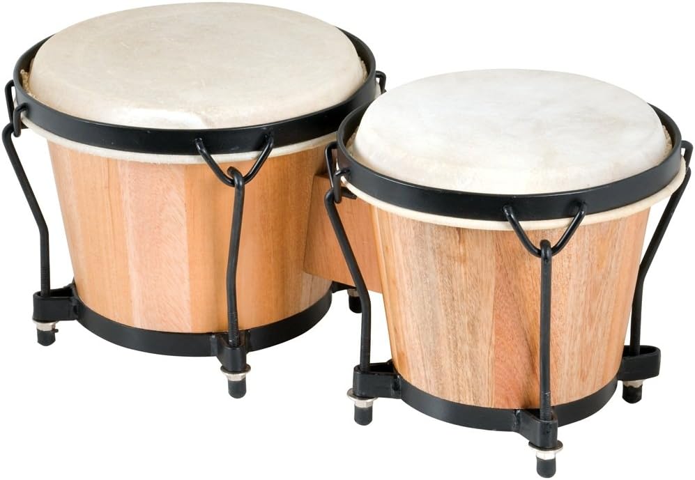 Basic Beat BB271 6-7 Key-Tuned Bongos - World Drumming for Classroom, Tuning Wrench Included