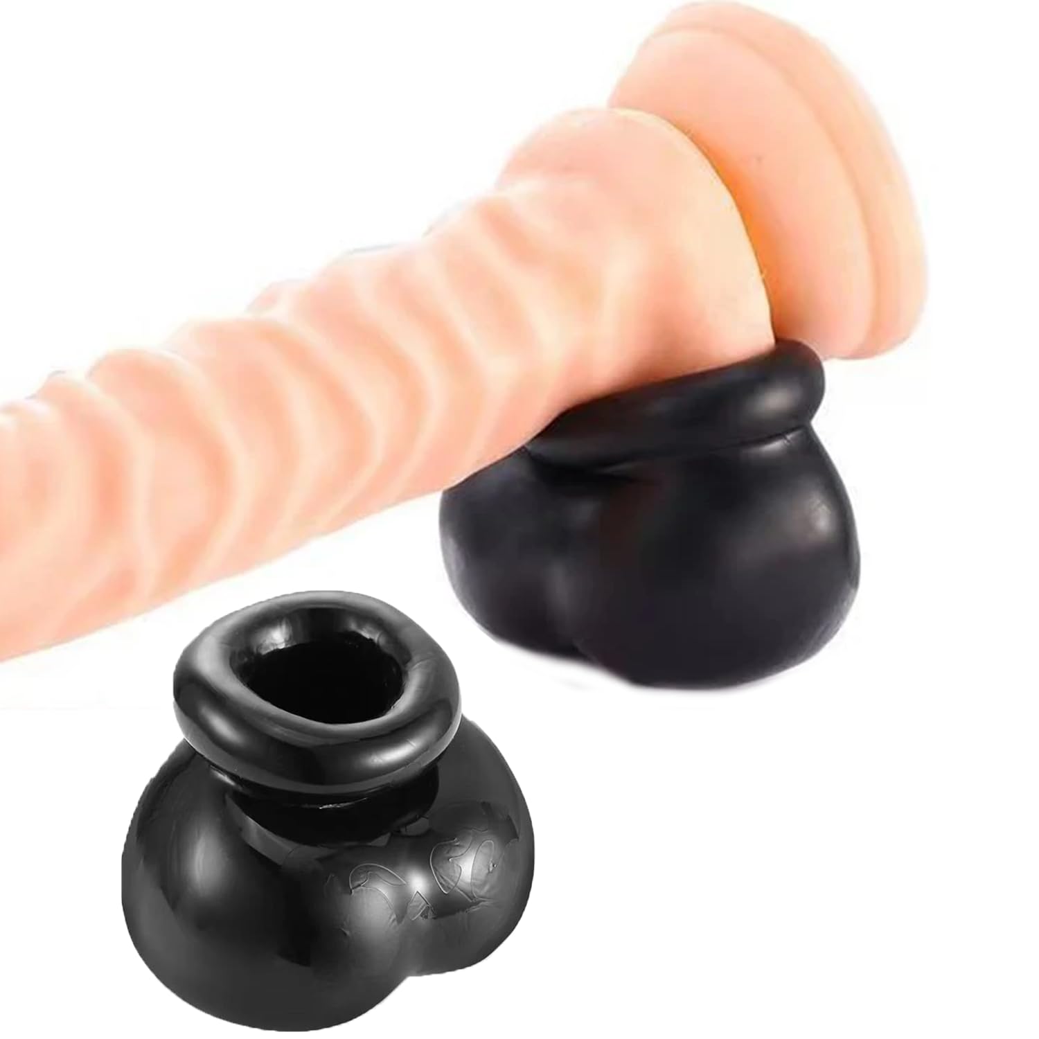 BDSM Testicle Toys Male Chastity Male Sex Toy Soft Silicone Penis Sleeve Sex Bondage Restraints Cock Ring Men
