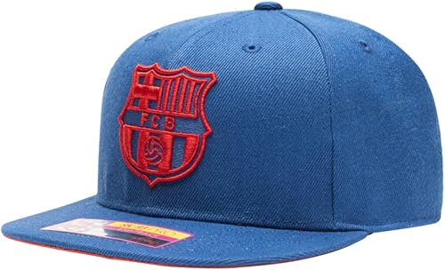 Miniatura 2 de Fan Ink Barcelona 'Crayon'' Gorra de Fútbol Ajustable Snapback  Azul