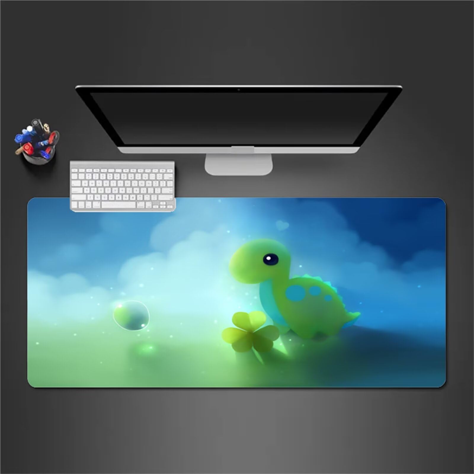 Tappetino Mouse Gaming Tartaruga Carina Grande Mouse Pad XXL 1000x500x2mm Confortevole Lavabile Antiscivolo Tappetino Scrivania Tappetino per Mouse da Gioco per Casa Ufficio Sala Giochi