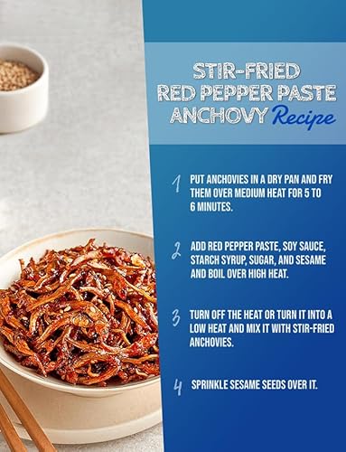 Bfysyo Fisher Queen Korean Dried Anchovy For Stir-Fry Rich In Calcium 炒鳀鱼 볶음멸치 8Oz(227G) Small-Medium Size Deep And Rich Flavor thumb #5