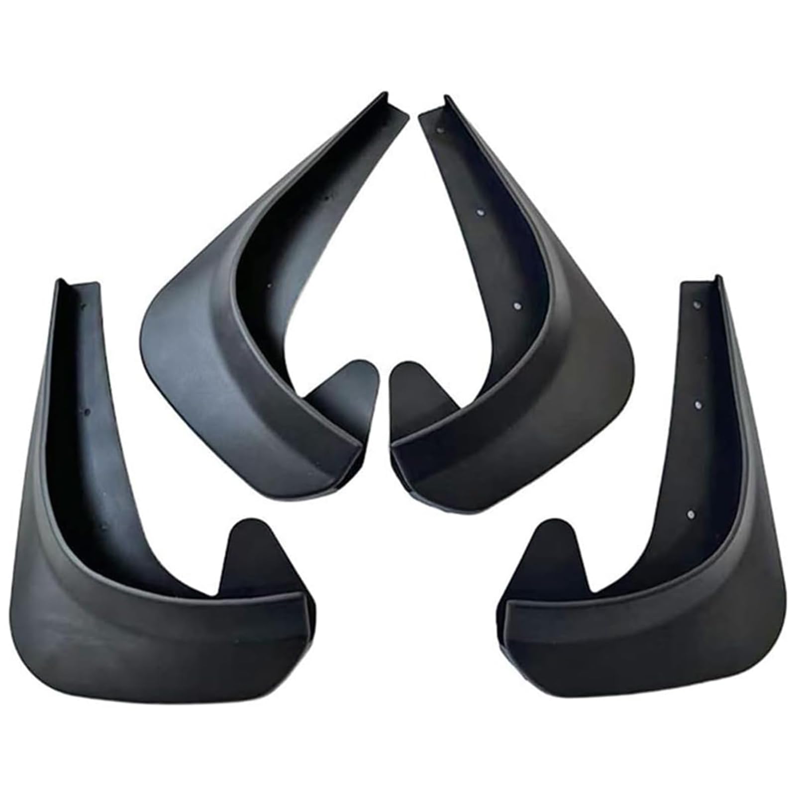 KGOWSTGBD Mud Flaps for Seat Ibiza IV Hatchback2012-2017/IbizaVHatchback2017-2024, 4Pcs Front and Rear Splash Guards, Heavy Duty Mudguards Fender Protectors with Screws, Black, 1 Pair
