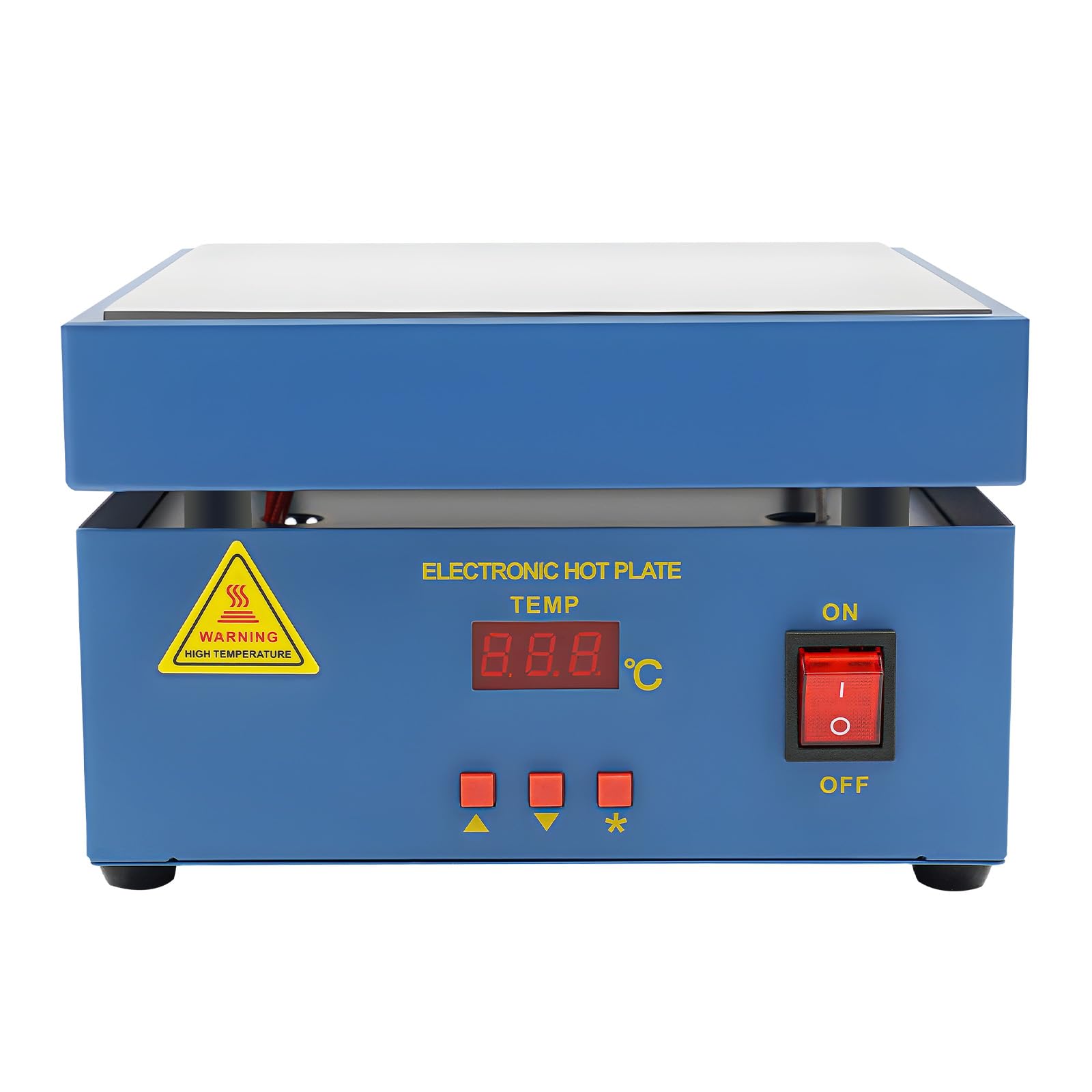 800W Elektronische Löt-Heizplatte 200 x 200 mm Schweißer-Heizplatte AC 220-250V Vorwärm-Lötstation Vorheizstation PCB Heizstation Löthilfe Soldering Hotplate für SMD-Rekonstruktion usw