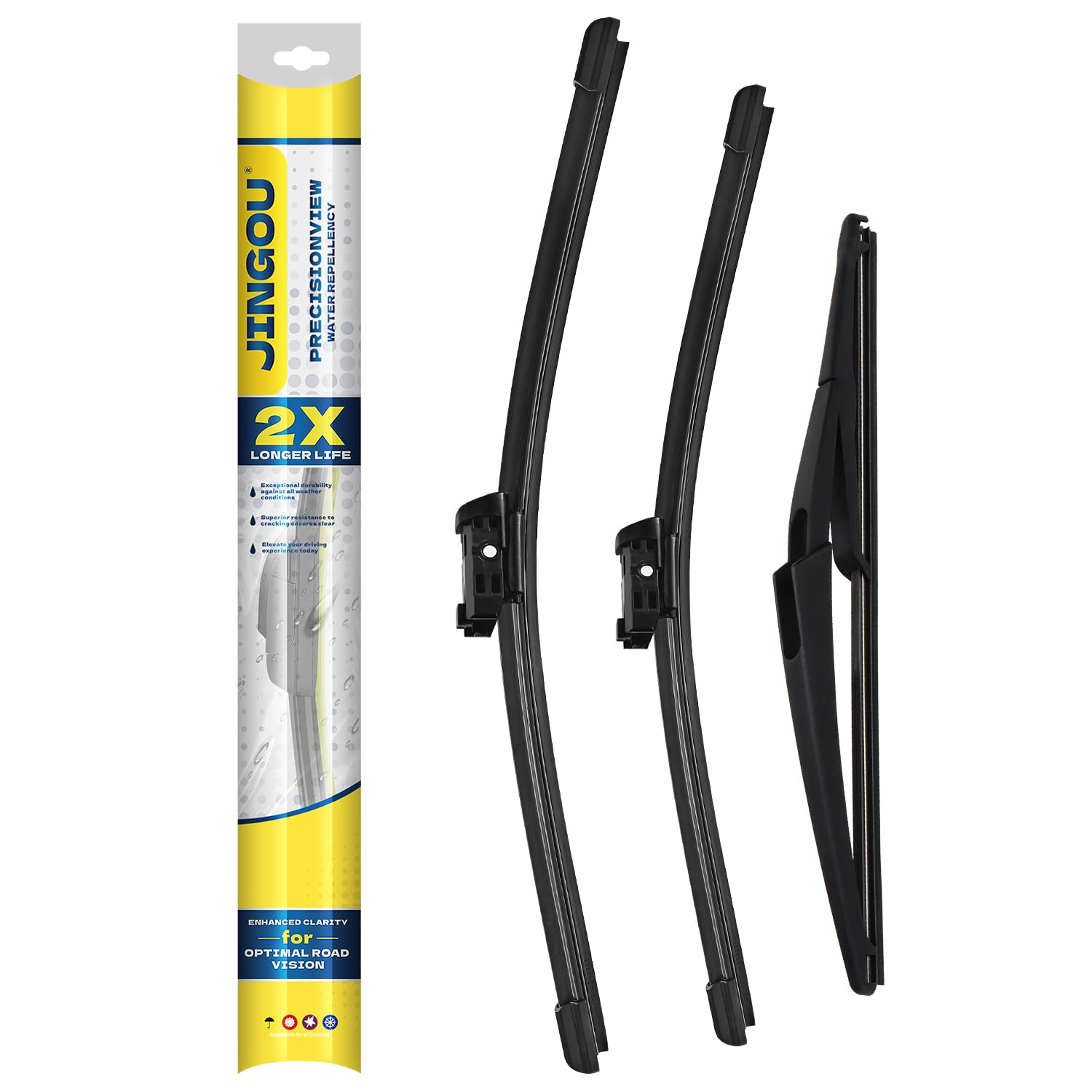 Photo 1 of JINGOU 3-Piece Wiper Blade Set for Benz GL/ML/GLE-Class