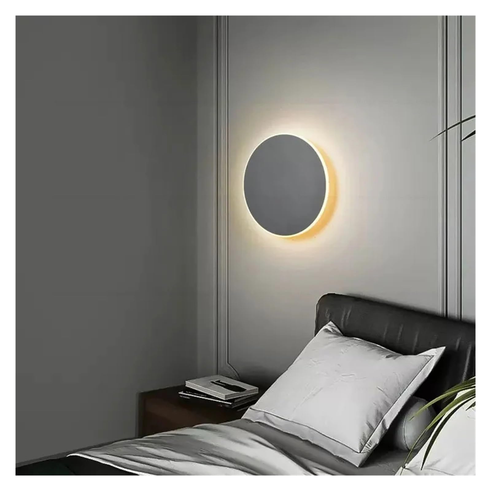 Lampa ścienna LED z przełącznikiem, lampka nocna do sypialni, oświetlenie schodów wewnętrznych, materiały żelazne i akrylowe, 24 W, wygodne wnętrze, urodziny