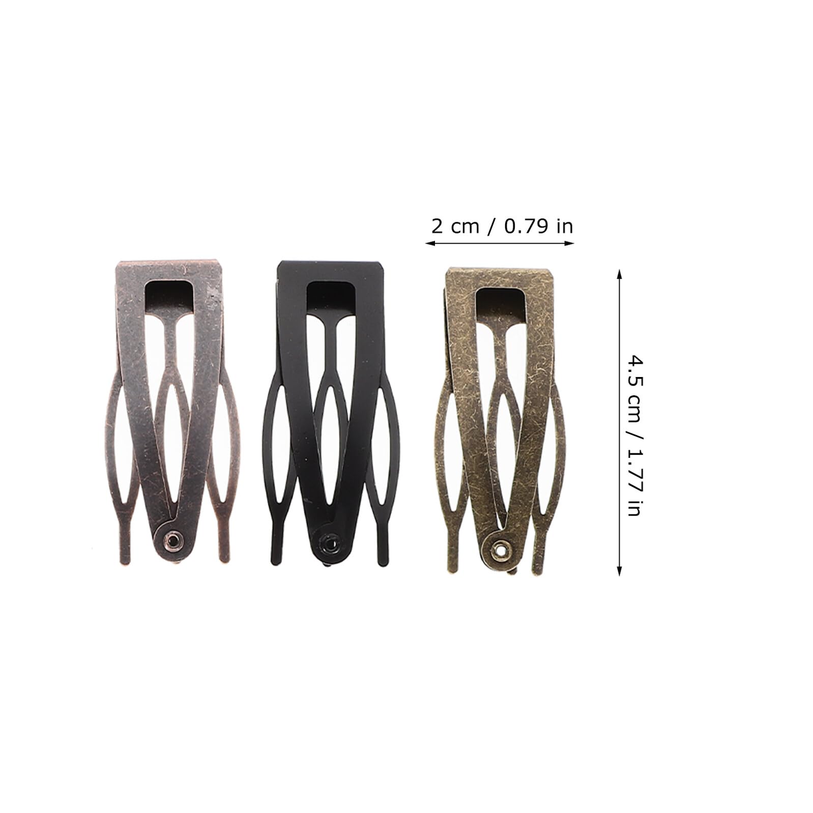 Zerodeko Lot de 40 Clips à Pression en Métal pour Filles, Accessoires pour Cheveux Courts, Design Élégant et Facile à Porter, pour Coiffures Créatives