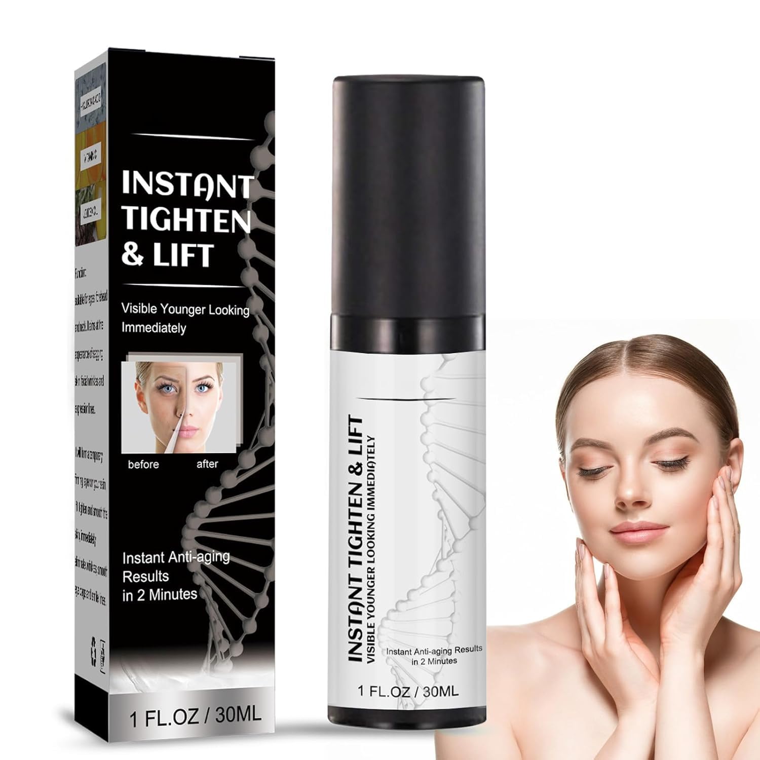 Anti-Ageing 30 ml Instant Face Lift Serum, Instant Face Lifting Cream, Anti-Aging Face Serum, Smoothing Fine Lines, Instant Face Lifting, Wrinkles and for Firming Saggy, Saggy Skin, Neck