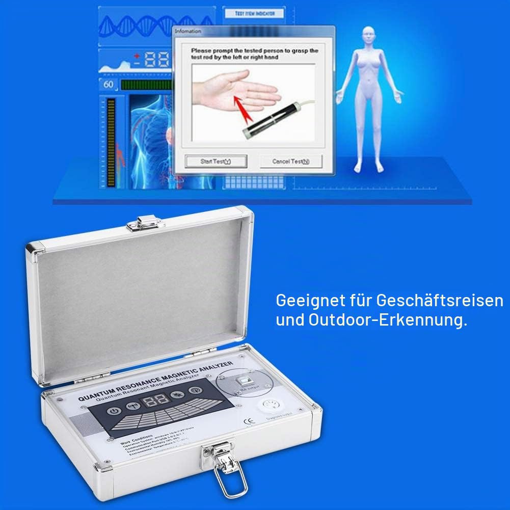 Quantum Magnet Resonanz Körper Gesundheit Analysegerät - Quantum Therapy Analyzer - Resonanzanalysator - Neueste 45 Berichte Quantum Magnet Resonanz Körper Analysegerät
