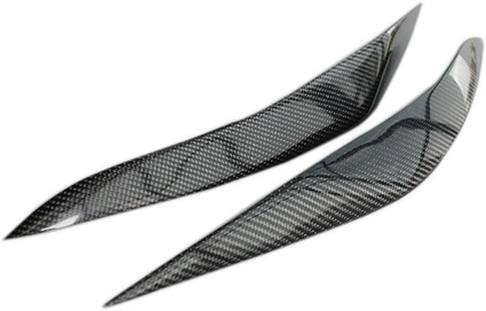 for 2011-2016 BMW 5 Series F10 Carbon Fiber Front Headlight Eyelid Eyebrow