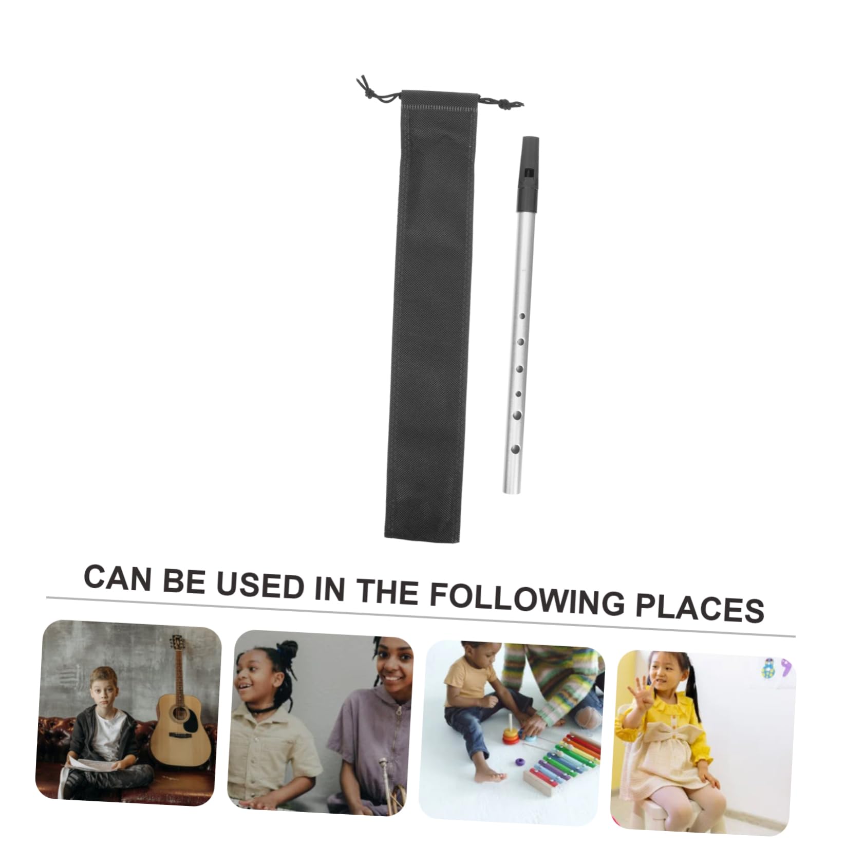 FAVOMOTO 2pcs Children's Clarinet Beginner 6-hole Wind Instrument Professional Boys and Girls Wind Instrument