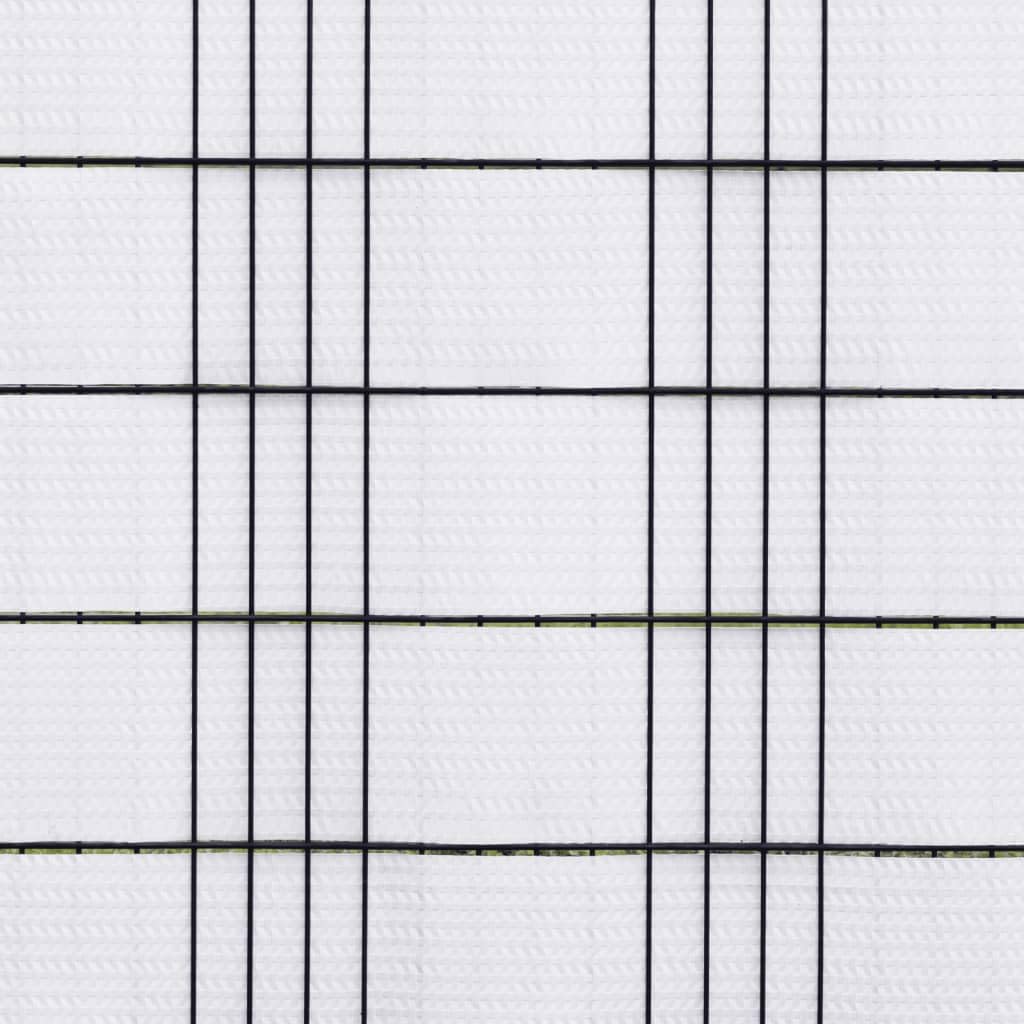 Tidyard Paravents de Balcon 10 pièce Blanc 255x19 cm résine tressée, Pare-Vue Brise Écran d'intimité de Jardin, Brise-Vue pour Balcon, Extérieur, Terrasse