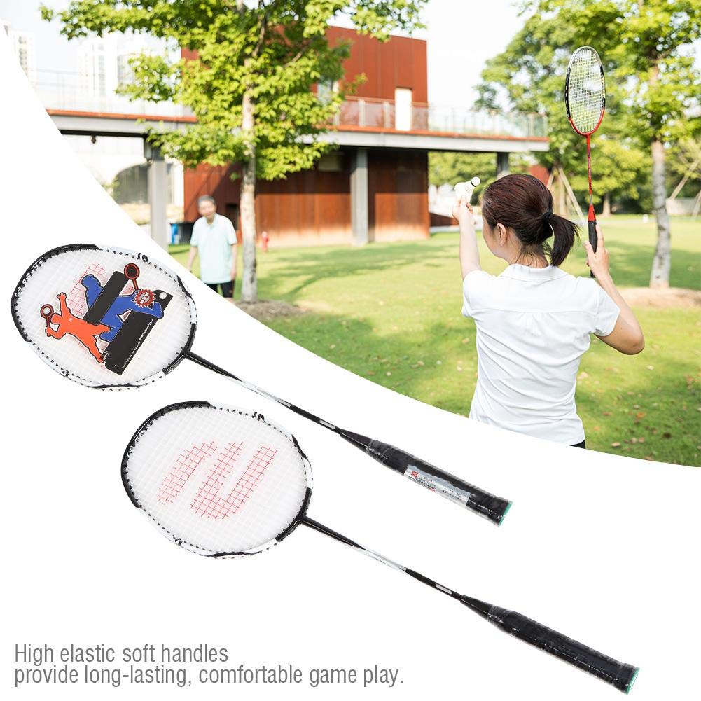 VGEBY Raqueta de bádminton, Raqueta de bádminton de Aluminio Carbono para Entrenamiento Deportivo de bádminton bádminton, Suministros de Tenis