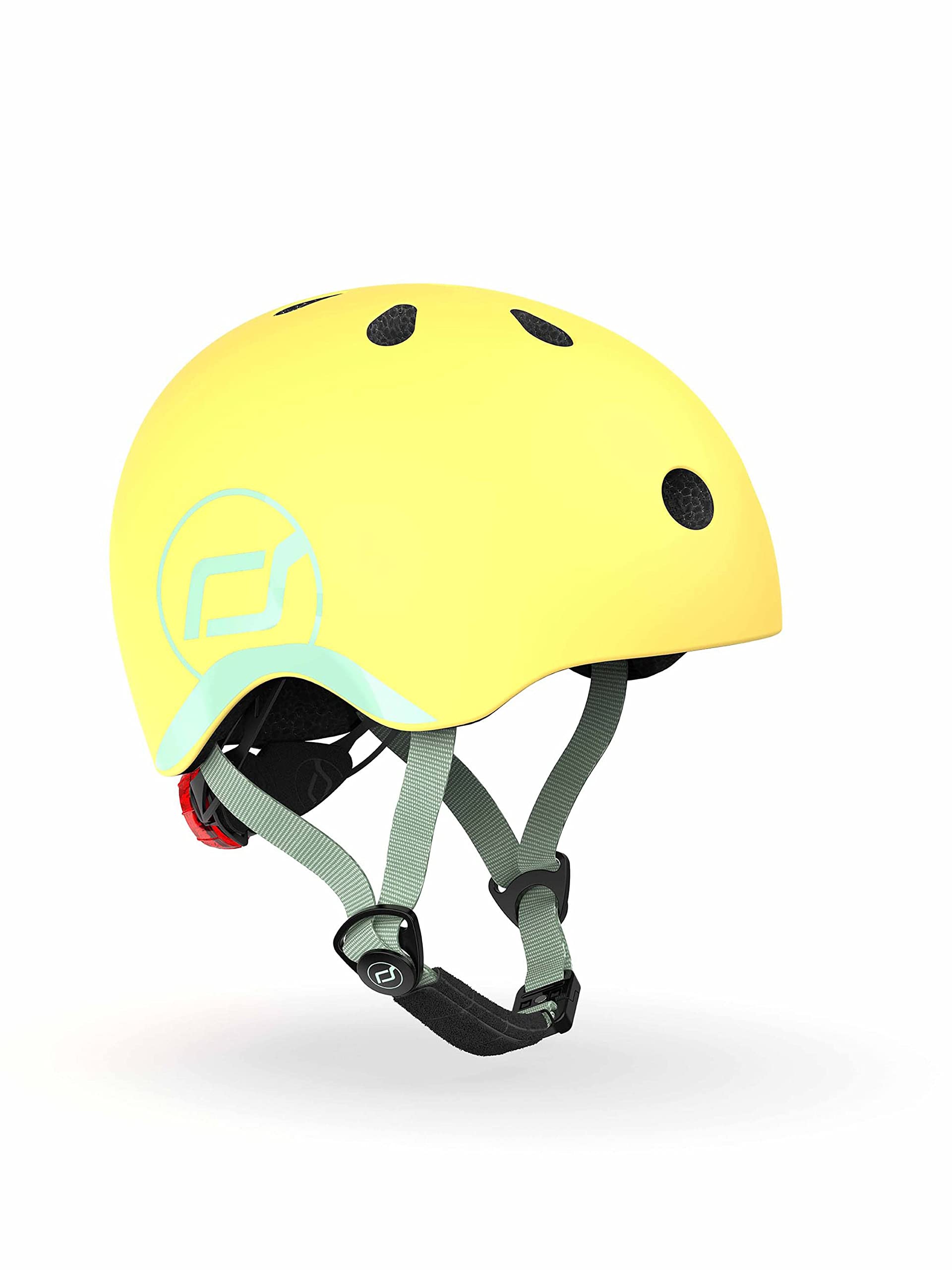 Scoot & Ride Kinder Fahrradhelm Casque de vélo Mixte, Citron Vert, 45 BIS 51cm