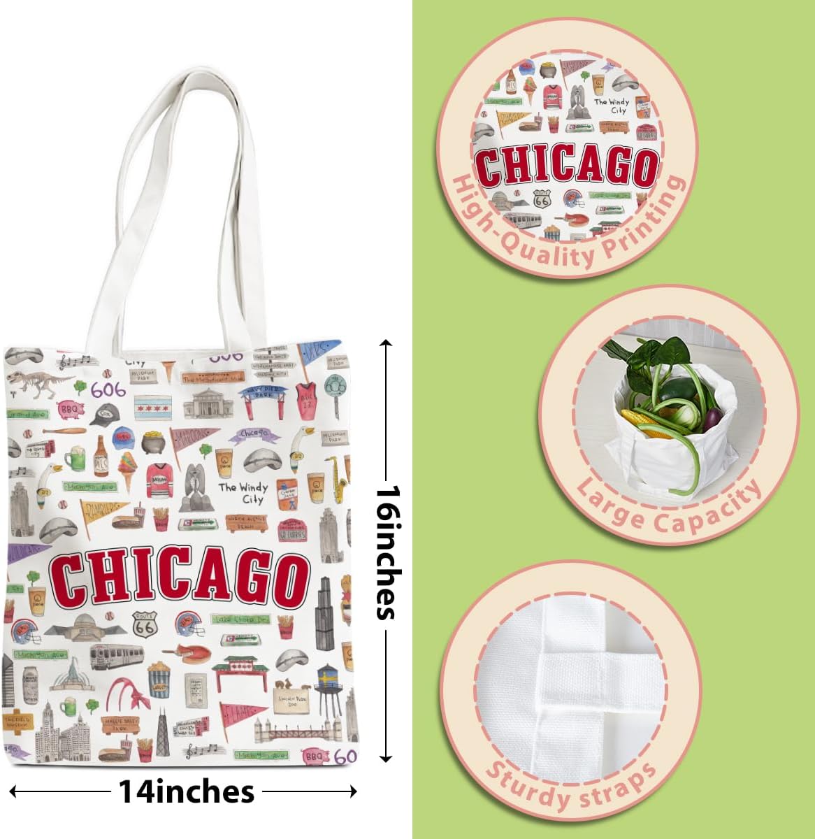 New York Paris Chicago Nashville Italy Los Angeles Las Vegas Lover Gifts Tote Bag Beach Bag Travel Gift - Image 4