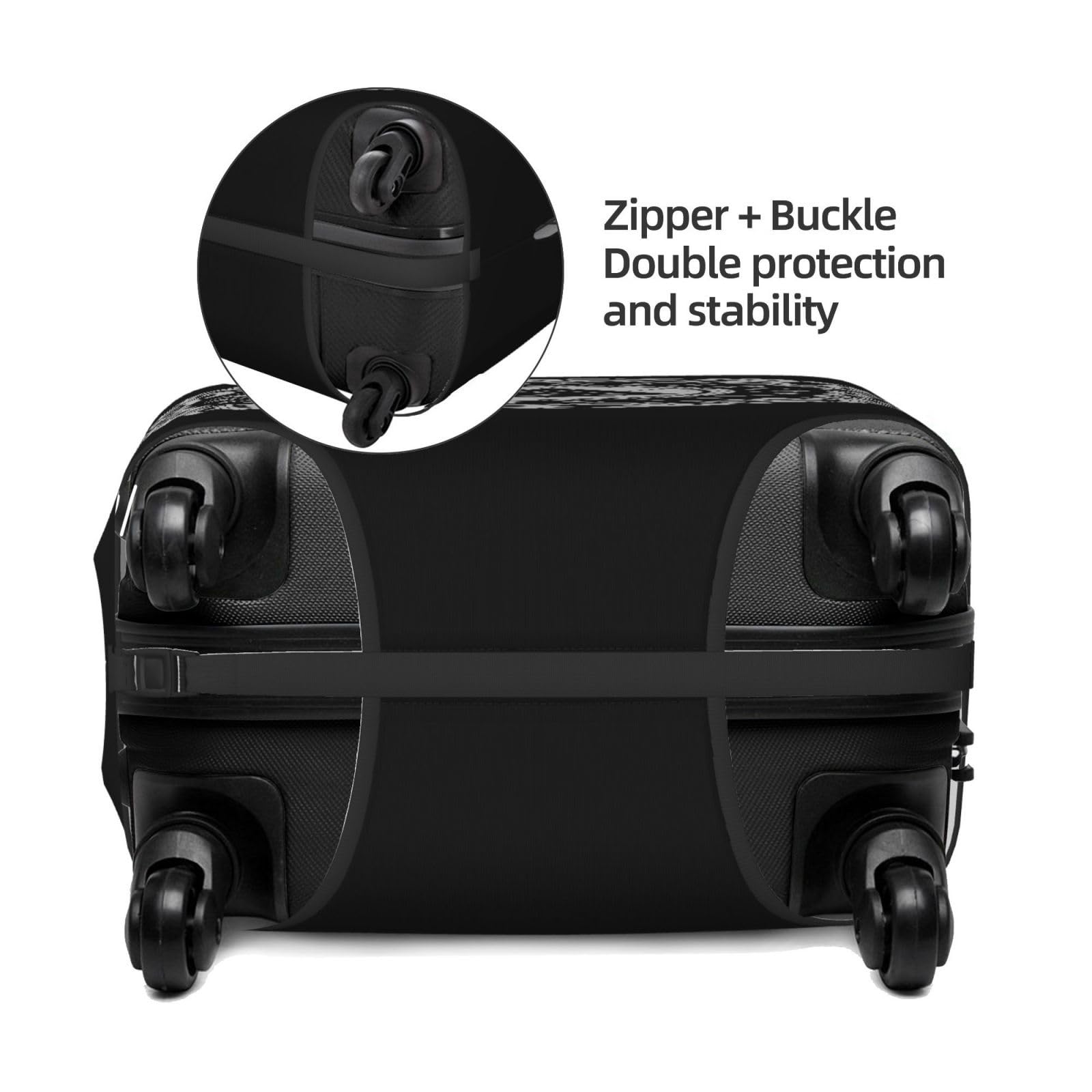 Funda de Equipaje Funda Protectora de Maletas Impermeable y Antiarañazos Imprimir Odín Vikingo Fundas de Viaje Antipolvo para Maletas para Equipaje de Ruedas(A33,XL)