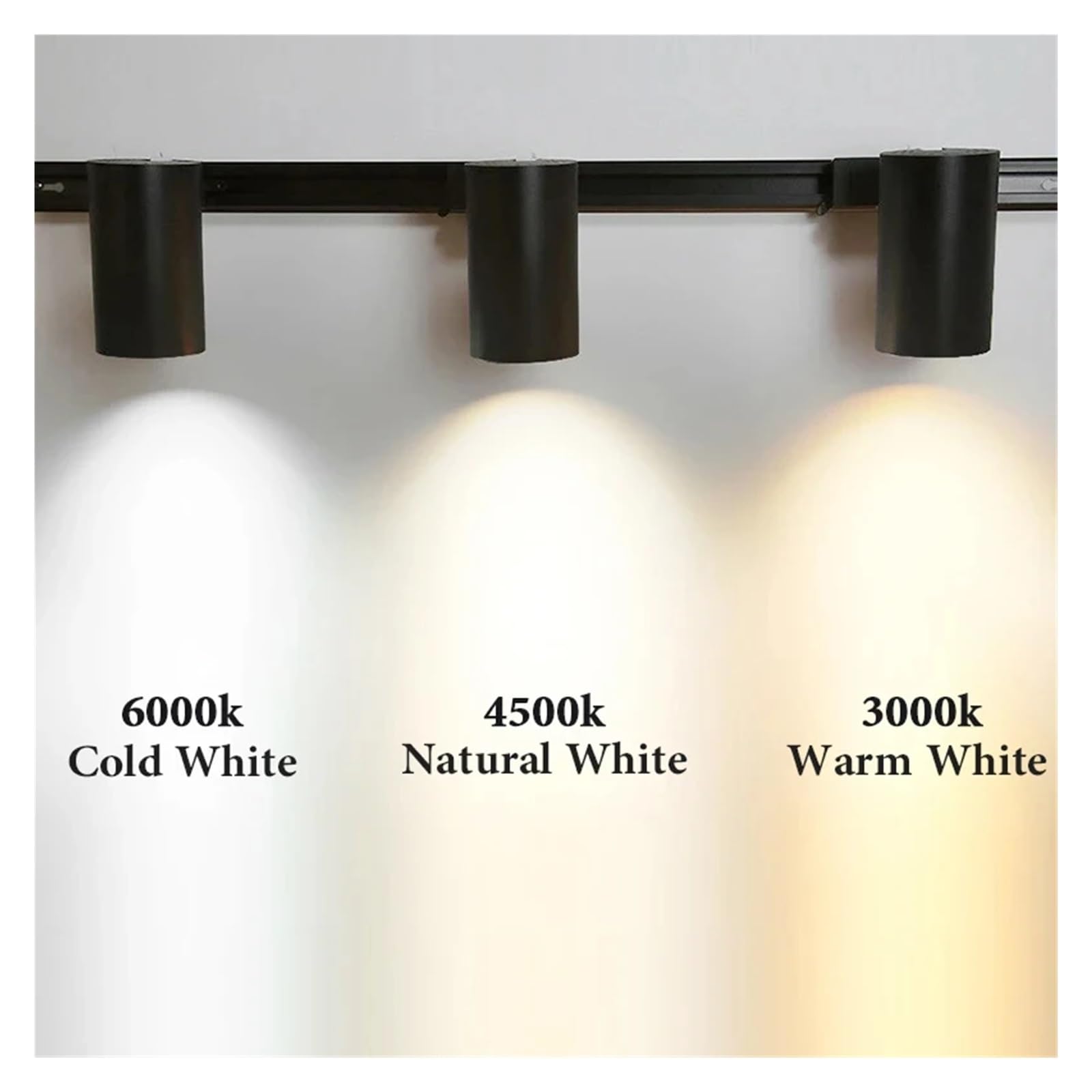 Zestaw Oświetlenia Szynowego LED COB Spot Led System Do Wystroju Domu Kuchnia Sypialnia Światła Lampa Szynowa Reflektory Elastyczny Montaż(3pcs White Body set,30W)