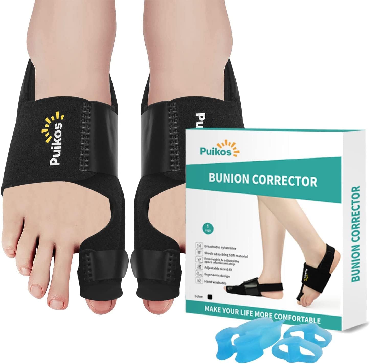 Puikos Bunion Corrector for Women Men Big Toe Brace Bunion