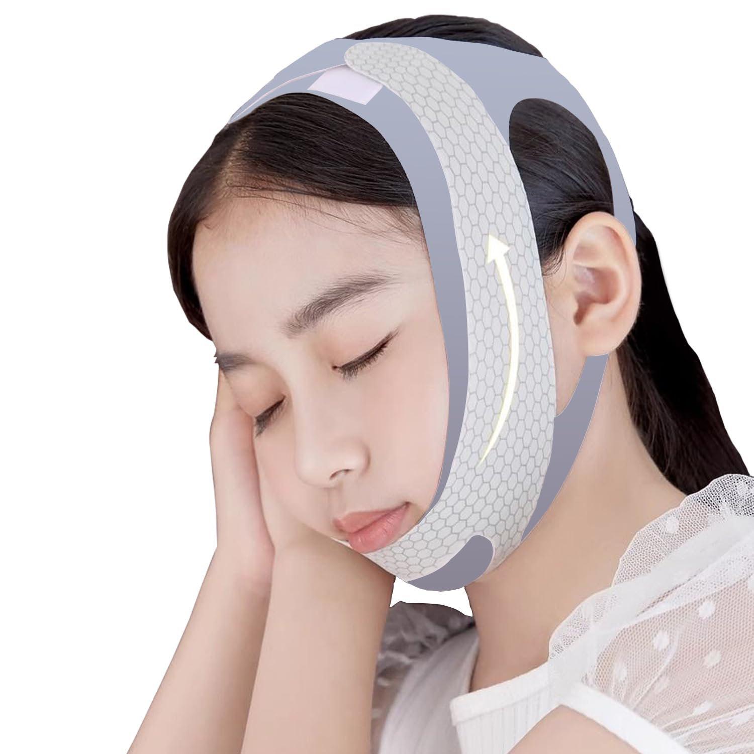 YUISI Chin Strap for Kids, Sleeping Chin Strap, Mouth Tape for Sleeping Promotes Nasal Breathing, Reduces Snoring & Dry Mouth, Ventilated Design with No-Residue Wear(3-8Years)