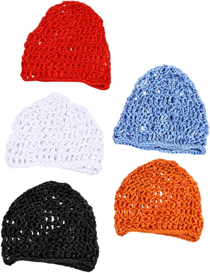 BESTYASH Handmade Mesh Hair Net Hair Covers Hair Accessories Hair Bands Hat Crochet Mesh Hairnet Crochet Hooks