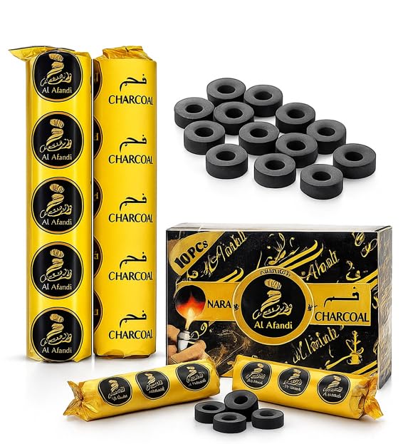 Al Afandi Magic Coal for Dhoop Burning & bakhoor - Odourless Charcoal for Dhoop Lasts for More Than 45 Minutes - Charcoal Discs of 35 mm Size (60, 60)-image-39