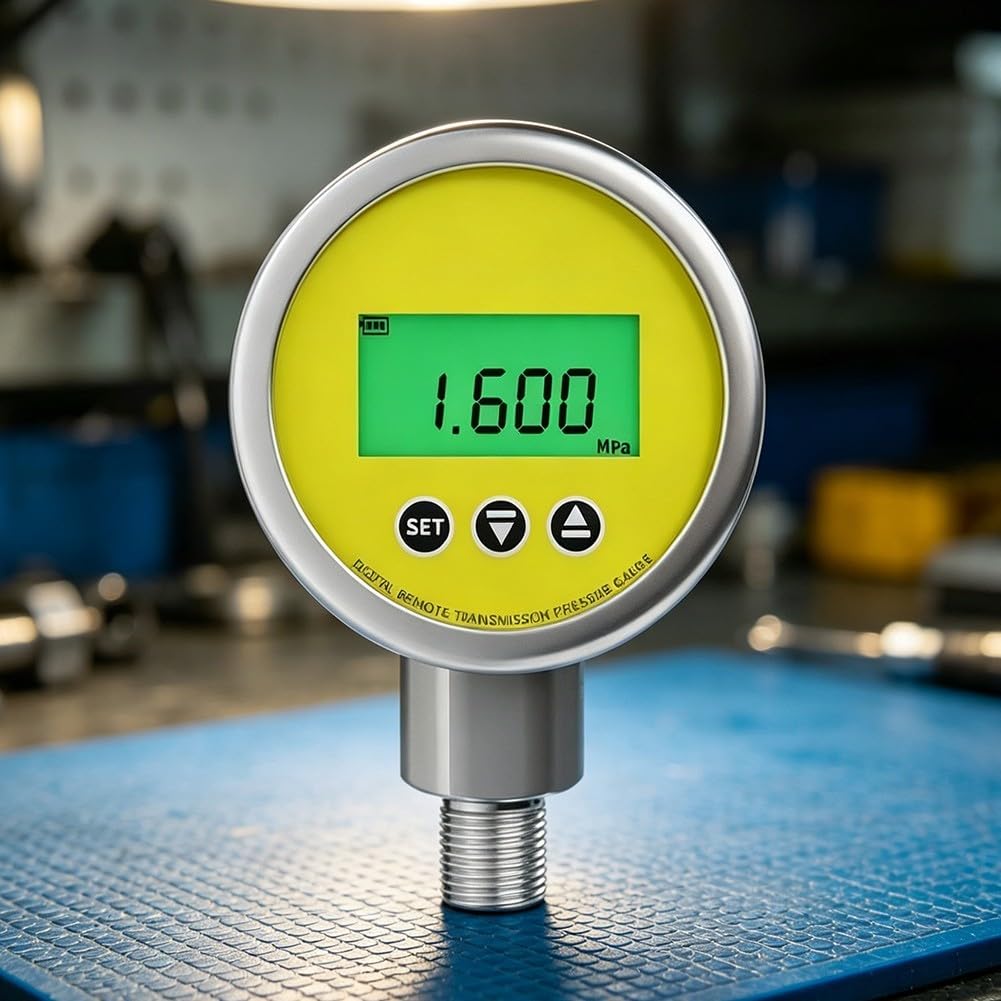 Indicador de presión de agua industrial para la automatización de la