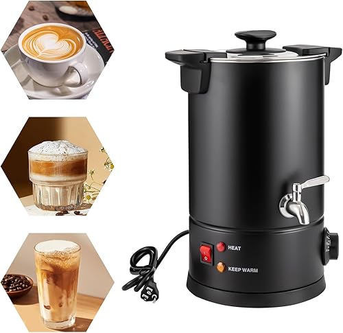 Miniatura 10 de Urna de café comercial  Dispensador automático de agua caliente, dispensador de bebidas calientes de acero inoxidable para preparación rápida