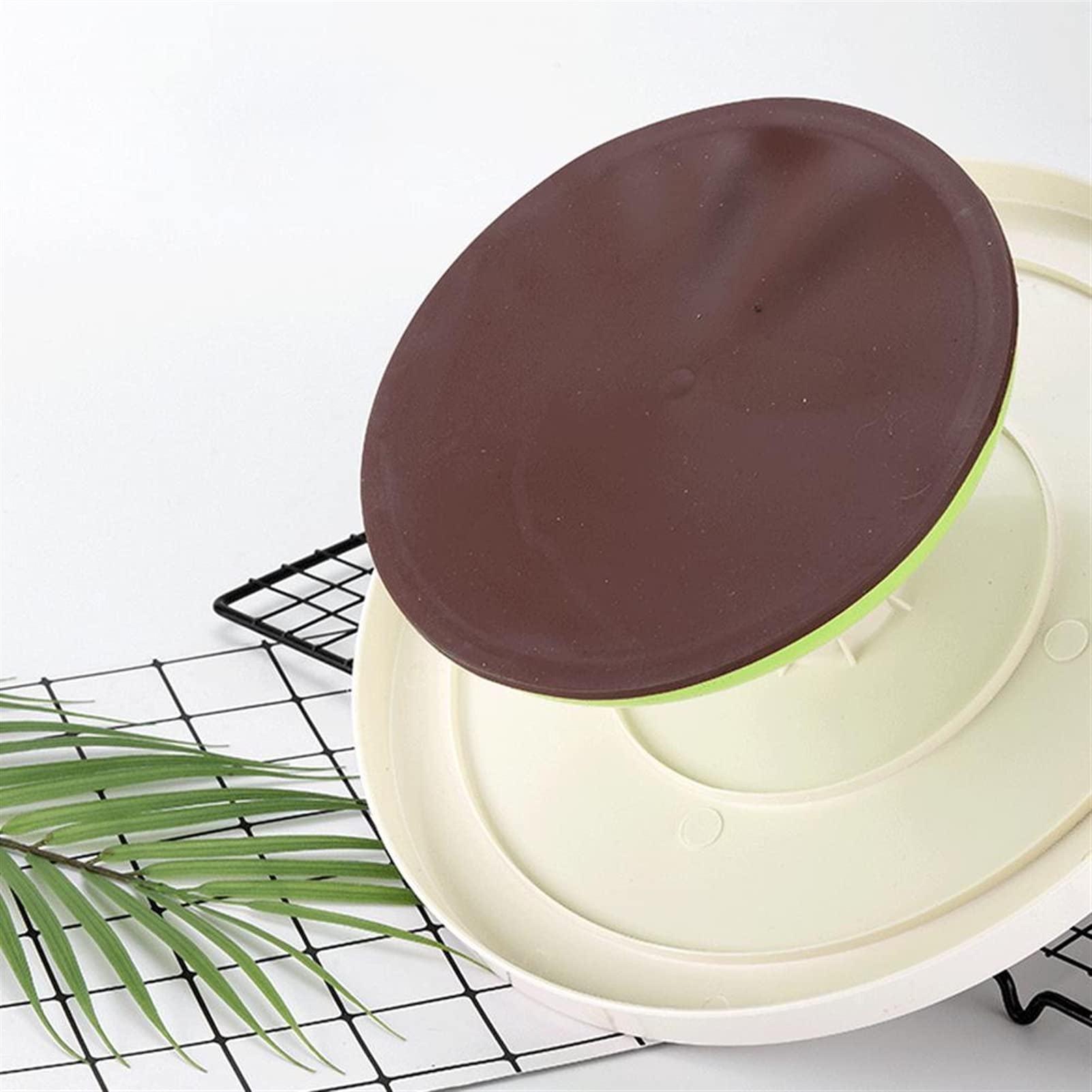 Tortenplatte Drehbar Leichter ausgezeichneter Kuchen-Stand Kleine Runde Dekorieren Drehteller 4 Farben Kuchen drehbarer Ständer für Zuhause (27,5 cm x 10 cm) Kuchen dekorieren Verbrauchsmaterial Kit