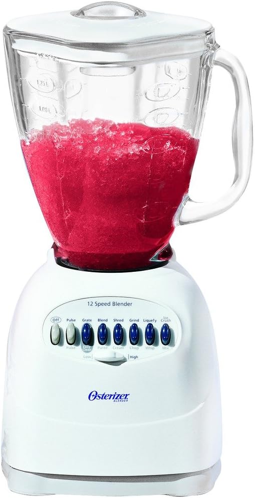 Oster 6642 12-Speed Blender, White White/6-Cup 12-Speed