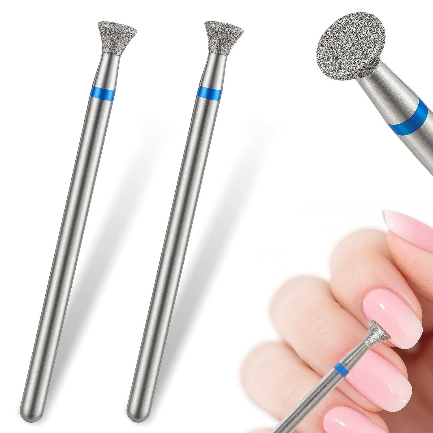 4 Set Di Punte Per Smalto Per Unghie, Peeling, Punte Per Smalto Per Unghie, Adatte Per La Cura Delle Mani E Dei Piedi, 4 * 2 Mm.