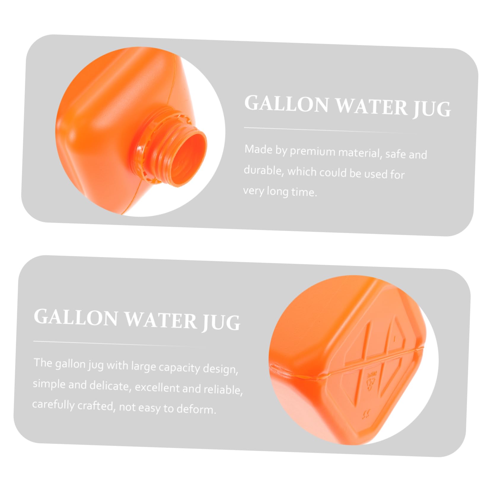 SOLUSTRE 2pcs 25l Plastic Bucket Leak- Jug with Caps Storage Jug Plastic Containers with Lids for Storage Jug with Ergonomic Handle Gallon Storage Jug