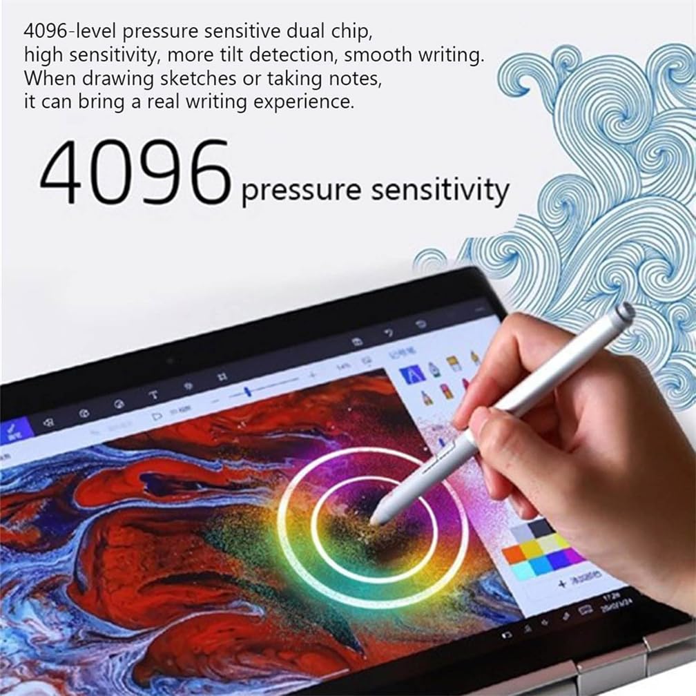 Bolígrafo recargable para HP Active Pen G3 EliteBook x360 G3/G4/G6/G7/G8/G9, para HP Elite x2 / ZBook Studio x360 G5 / ProBook G1/G2, T4Z24AA 1FH00AA 4KL69AA Pen con puntas, negro