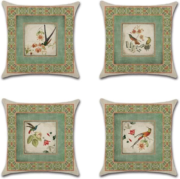Housse de coussin lin papillon pour protéger et rajeunir vos vieux coussins
