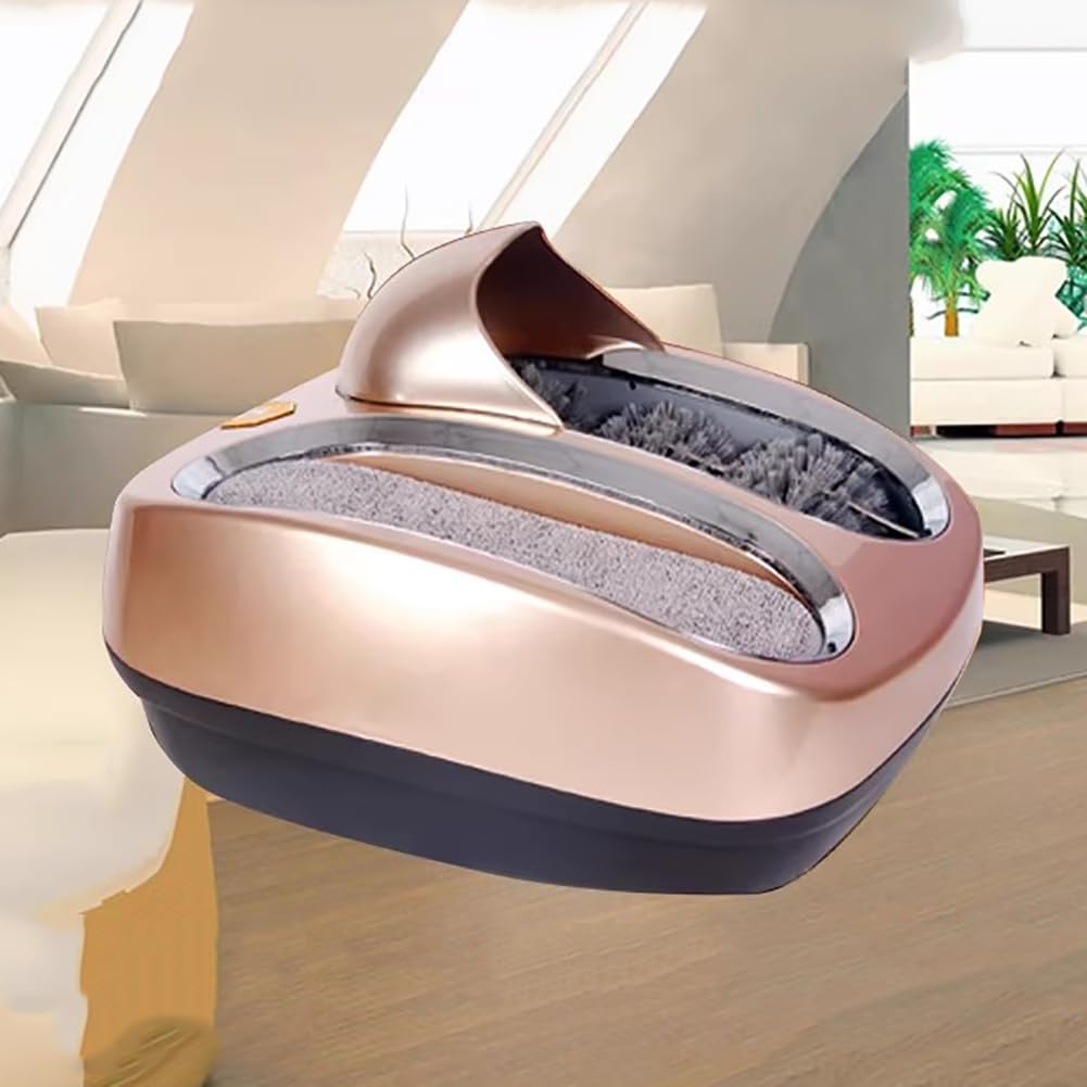 Aserzenith Champagne Household Electric Shoe Sole Cleaner, Intelligent Automatic Shoe Sole Washing Machine, Compact Shoe Polisher, 280 Rpm, Multi-Functional Electric Shoe Polishing Machine Set