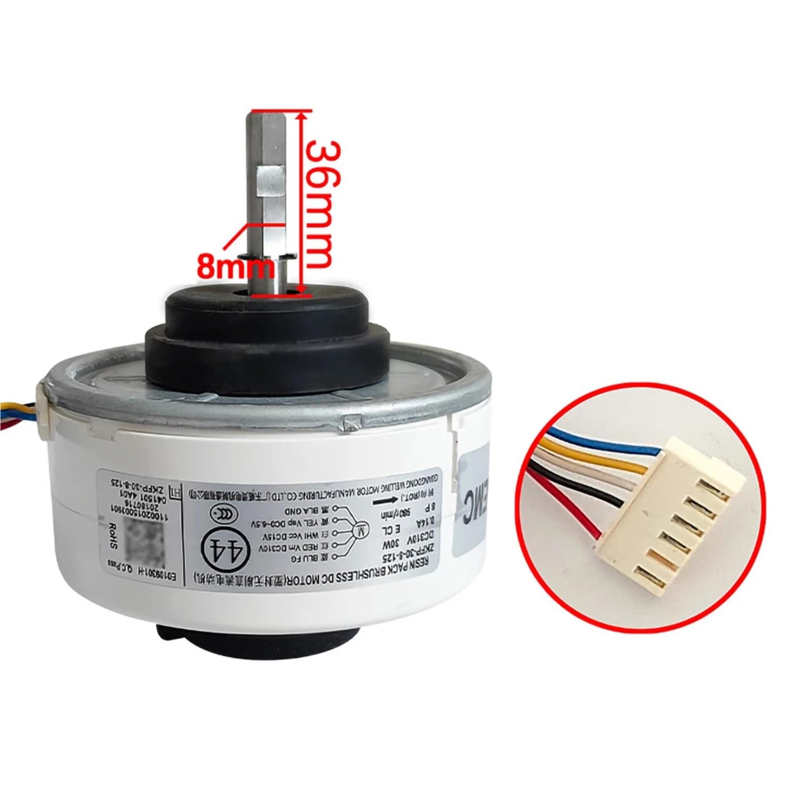 For Inverter-Klimaanlage Innengerät ZKFP-30-8-125 DC310V 30W Lüfter Bürstenloser Motor Klimaanlage Teile