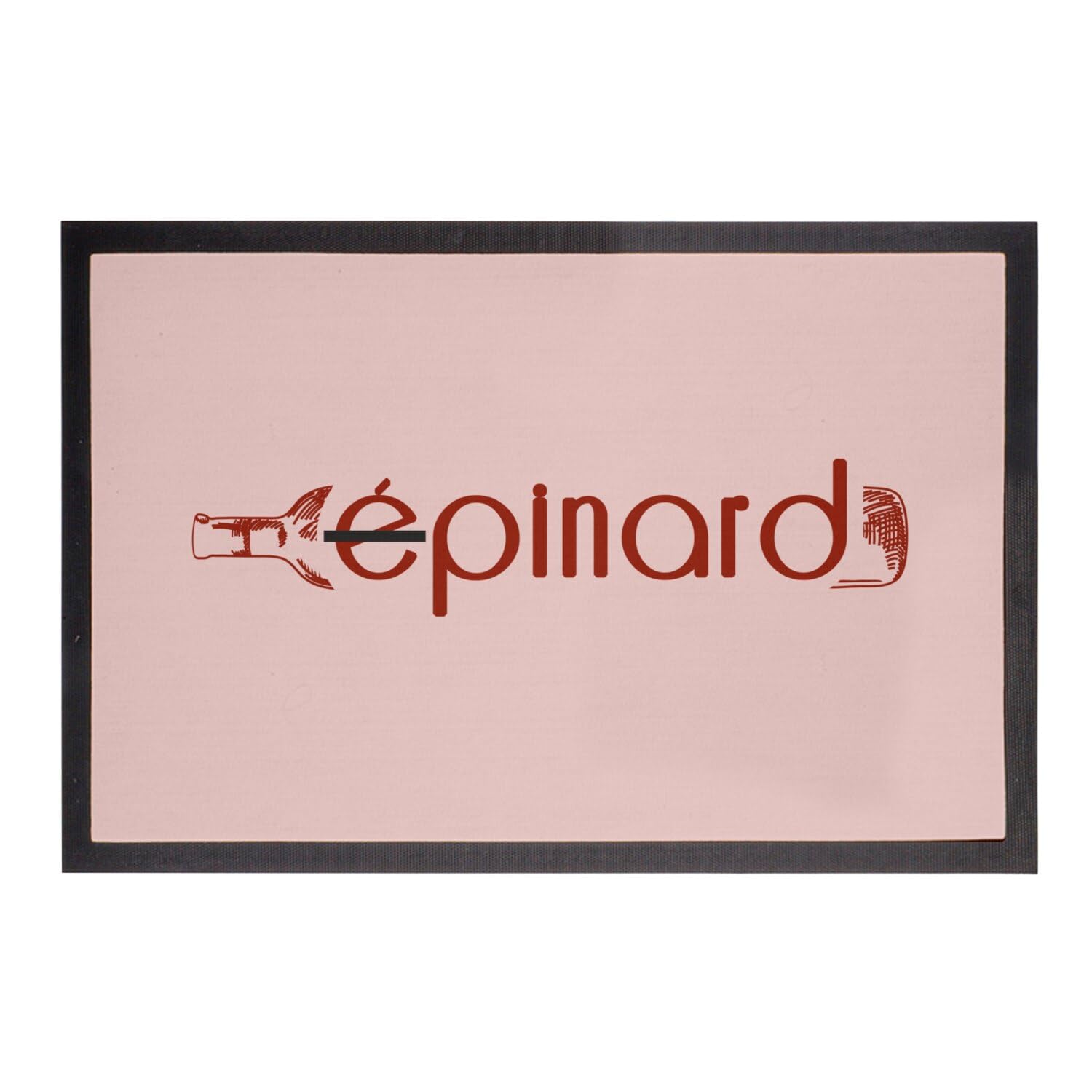 Paillasson rose humour vin tapis entrée apéro convivial