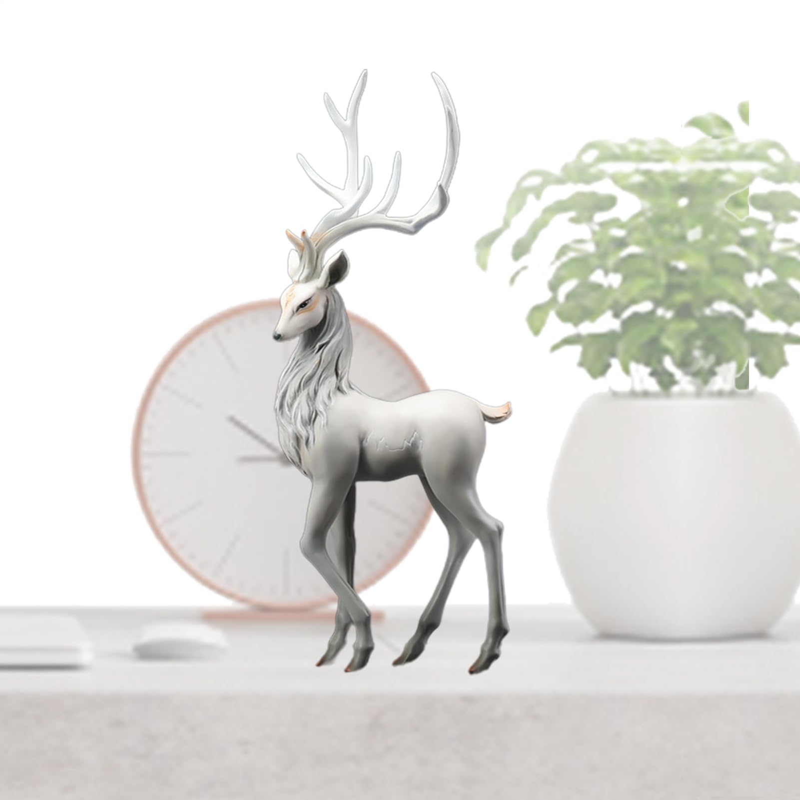 Decoración de Reno, figuritas de Animales de Cereza - Escultura Decorativa